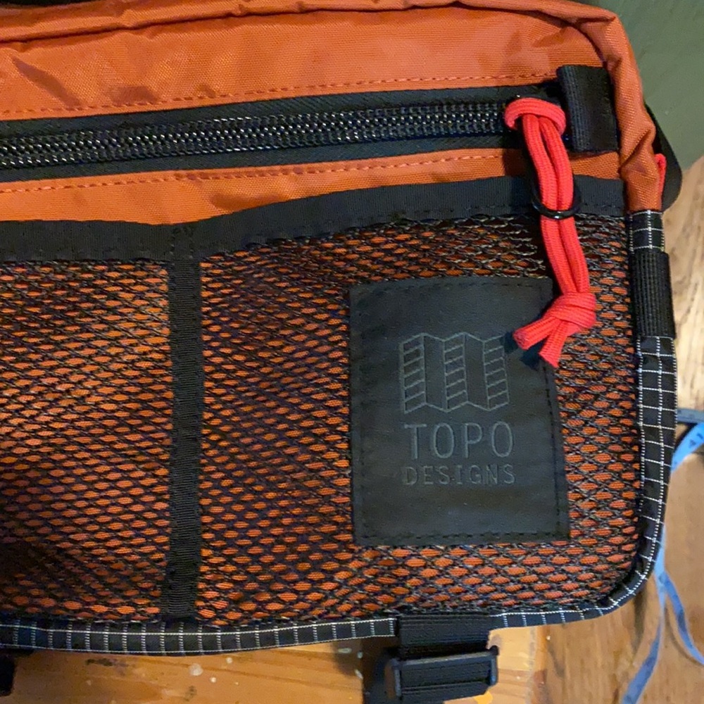 Topo Designs Block Bag in Rust Orange